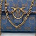 Сумка Pinko Love Bag Puff Denim Logo K2284