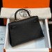 Сумка Hermes Kelly Sellier 19 Bambou Chevre RE5007
