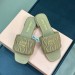 Шлепанцы Miu Miu Matelasse Nappa F3285