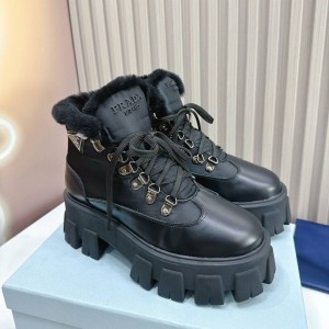 Зимние ботинки Prada F4683