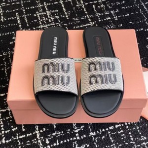Шлепанцы Miu Miu F5306