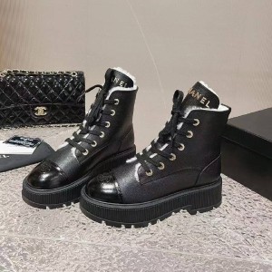 Зимние ботинки Chanel F6582 Зимние ботинки Chanel F6582
