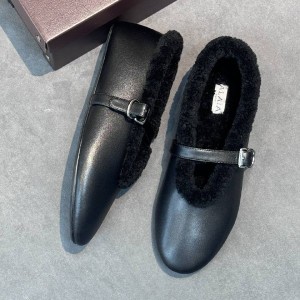 Зимние балетки Alaia F6646