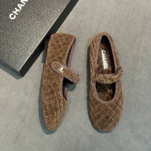 Зимние балетки Chanel F7115