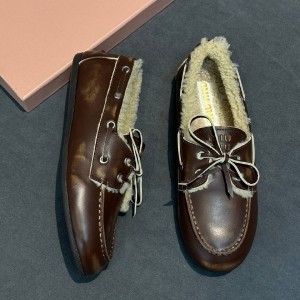 Зимние лоферы Miu Miu F7103