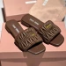Шлепанцы Miu Miu Matelasse Nappa F3739